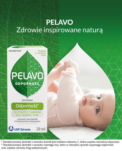 Pelavo Odporność krople dla dzieci powyżej 6 miesiąca życia 20 ml