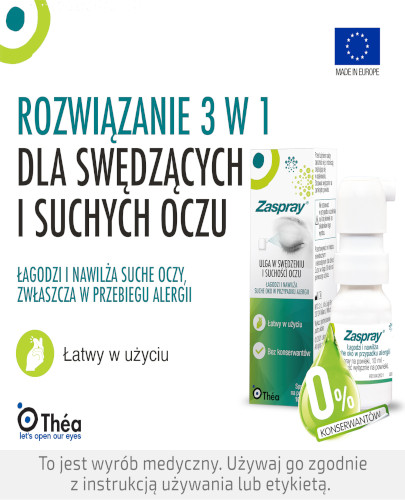 Zaspray ulga w swędzeniu i suchości oczu 10 ml