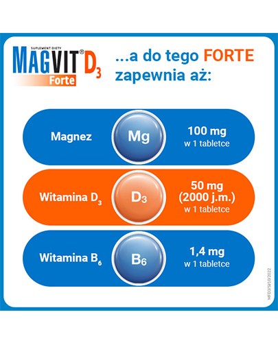 Magvit Forte D3 50 tabletek dojelitowych