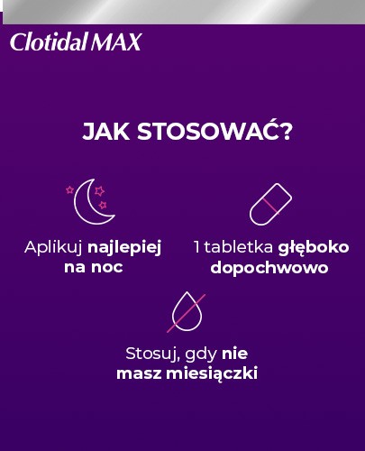 Clotidal Max 500 mg 1 tabletka dopochwowa