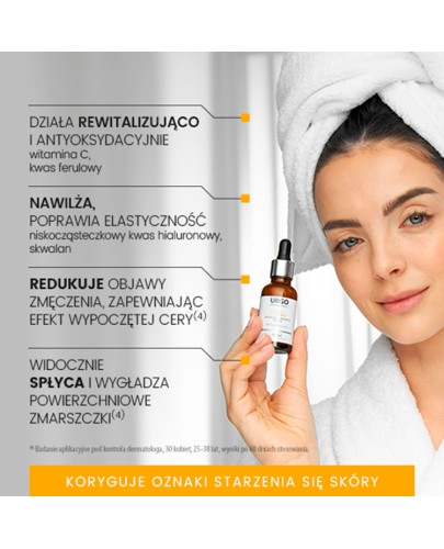 Urgo Dermoestetic C-Vitalize serum rewitalizująco-rozświetlające 21% C-Hyal 30 ml [Kup Urgo Dermoestetic = otrzymasz  Antyoksydacyjno-Nawilżający lekki krem SPF50]