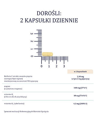 Naturell Magnez organiczny+ 50 kapsułek