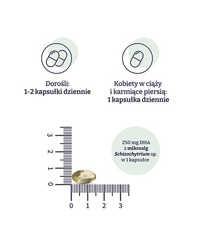 Naturelle Omega-3 z alg 90 kapsułek wegańskich