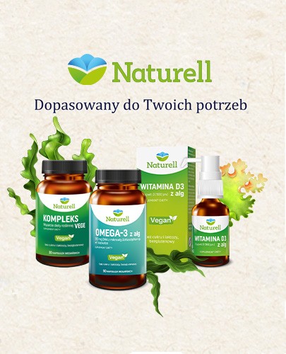 Naturelle Omega-3 z alg 90 kapsułek wegańskich