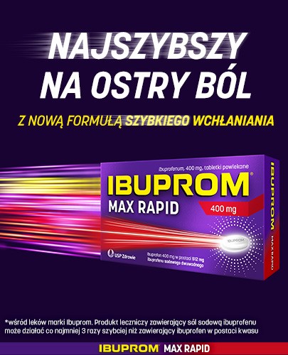 Ibuprom Max Rapid 400 mg 12 tabletki powlekane