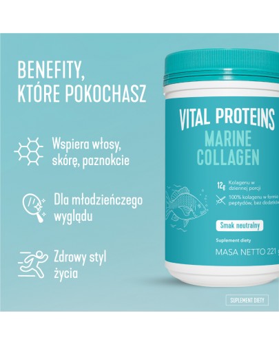 Vital Proteins Marine Collagen kolagen rybi, smak neutralny proszek 221 g