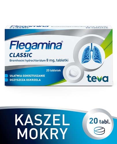 Flegamina 8 mg 20 tabletek