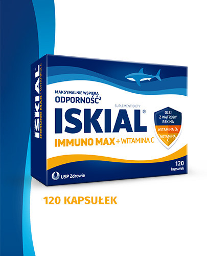 Iskial Immuno Max + witamina C 120 kapsułek