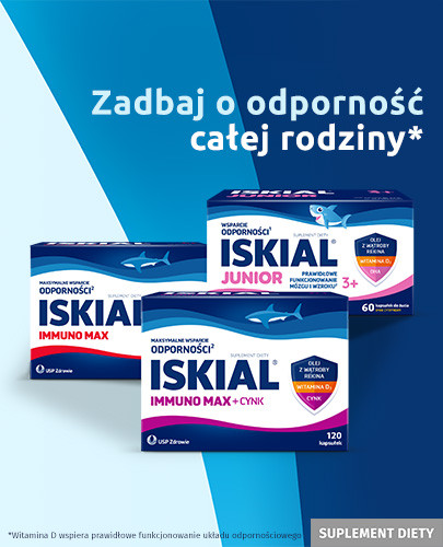 Iskial Immuno Max + witamina C 120 kapsułek