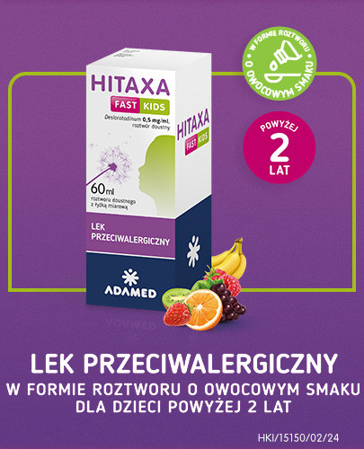 Hitaxa Fast Kids 0,5 mg/ml roztwór doustny 60 ml