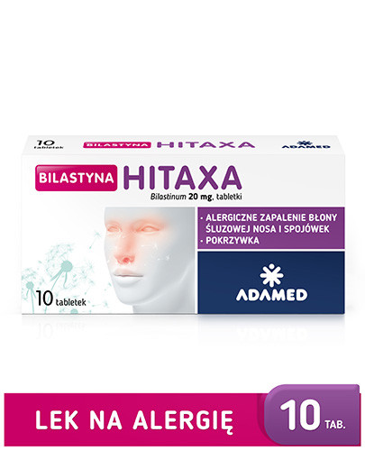 Bilastyna Hitaxa 20 mg 10 tabletek