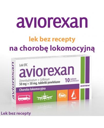 Aviorexan 50 mg + 50 mg 10 tabletek powlekanych