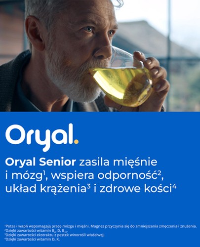 Oryal Senior smak pomarańczowy 20 tabletek musujących