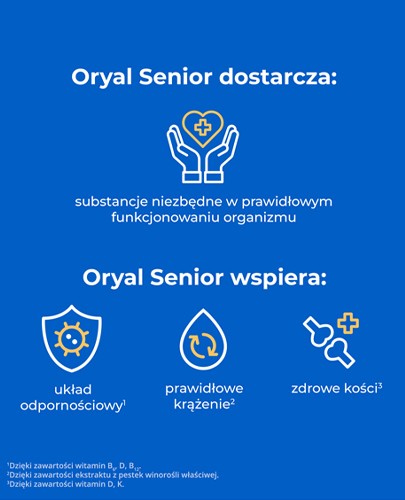 Oryal Senior smak pomarańczowy 20 tabletek musujących