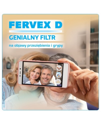 Fervex D 500 mg + 200 mg + 25 mg do sporządzania roztworu doustnego 8 saszetek