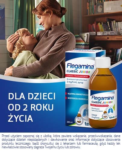 Flegamina Junior syrop 2mg/5ml o smaku truskawkowym 200 ml