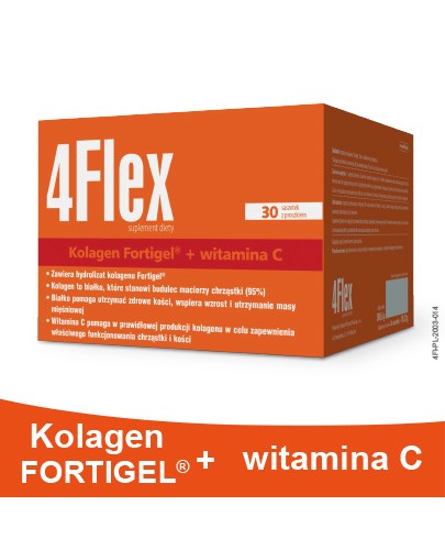 4 Flex kolagen nowej generacji z witaminą C 30 saszetek