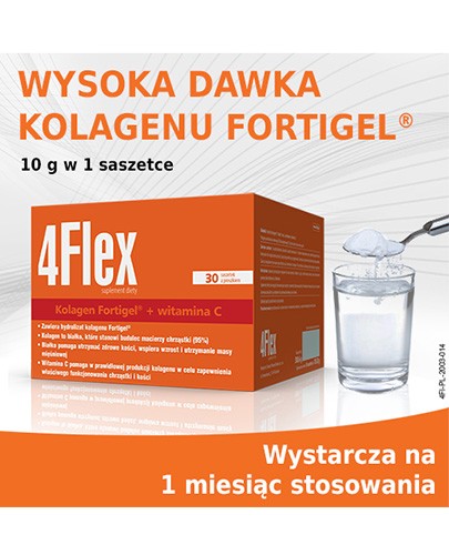 4 Flex kolagen nowej generacji z witaminą C 30 saszetek