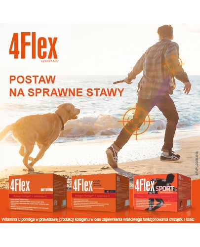 4 Flex kolagen nowej generacji z witaminą C 30 saszetek