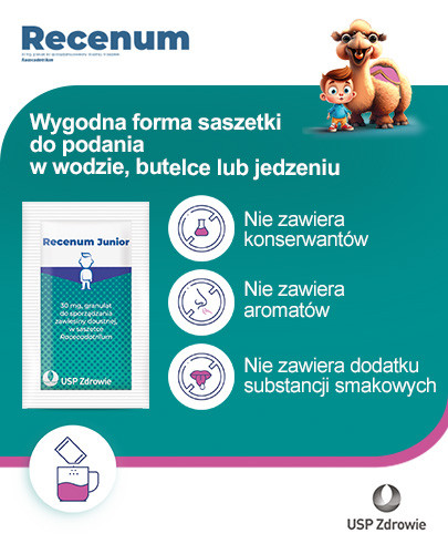 Recenum Junior 30 mg granulat do sporządzania zawiesiny doustnej 10 saszetek