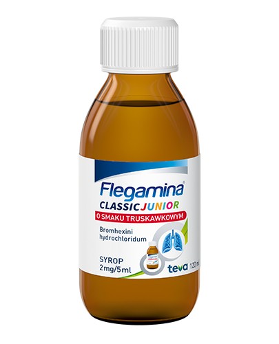 Flegamina Junior syrop 2mg/5ml o smaku truskawkowym 120 ml