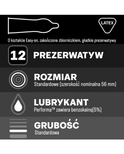 Durex Performa prezerwatywy 12 sztuk