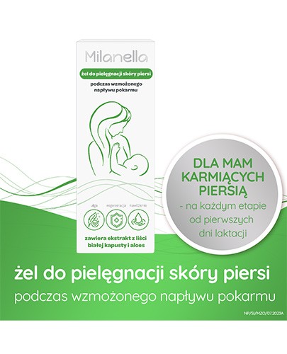 Milanella żel do pielęgnacji skóry piersi 75 ml