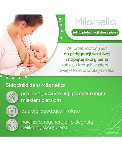 Milanella żel do pielęgnacji skóry piersi 75 ml