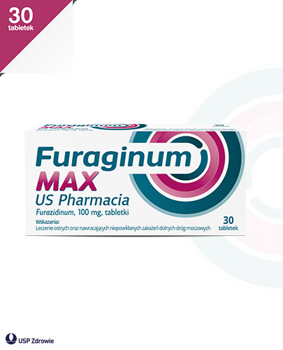 Furaginum Max Us Pharmacja 100mg 30 tabletek