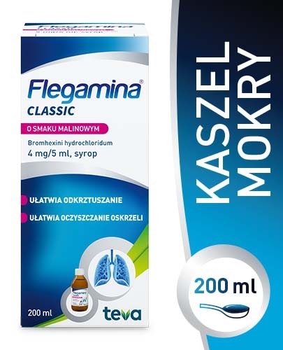 Flegamina 4 mg/5ml malinowa syrop 200 ml