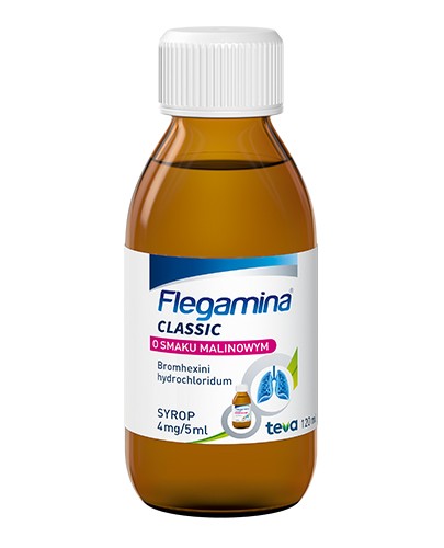 Flegamina 4 mg/5ml malinowa syrop 120 ml