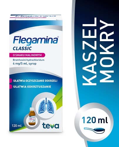 Flegamina 4 mg/5ml malinowa syrop 120 ml