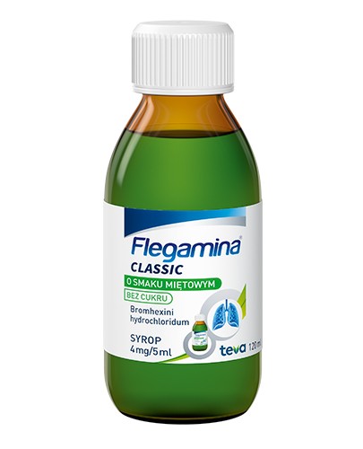 Flegamina 4 mg/5ml miętowa bez cukru 120 ml