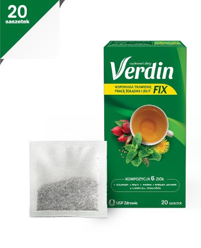 Verdin fix mieszanka 6 ziół 20 saszetek