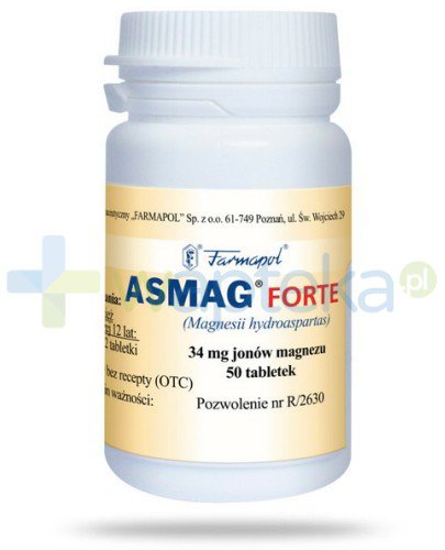 Asmag Forte 34mg 50 tabletek