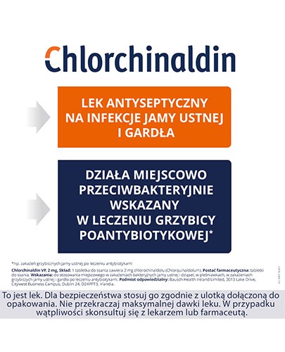 Chlorchinaldin VP 2mg 40 tabletek do ssania