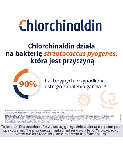 Chlorchinaldin VP 2mg 40 tabletek do ssania