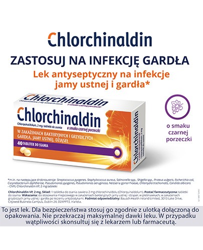 Chlorchinaldin VP 2mg 40 tabletek do ssania