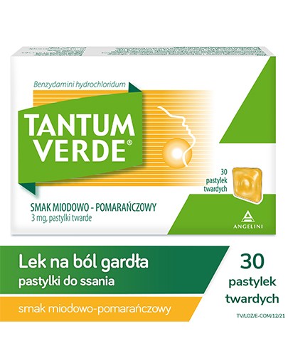 Tantum Verde 3 mg pastylki do ssania smak miodowo-pomarańczowy 30 sztuk