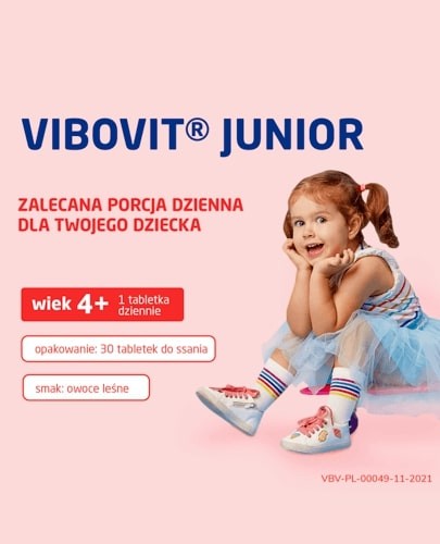 Vibovit Junior witaminy + żelazo 30 tabletek