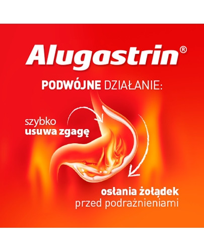 Alugastrin 340 mg, tabletki do rozgryzania i żucia o smaku miętowym 20 sztuk
