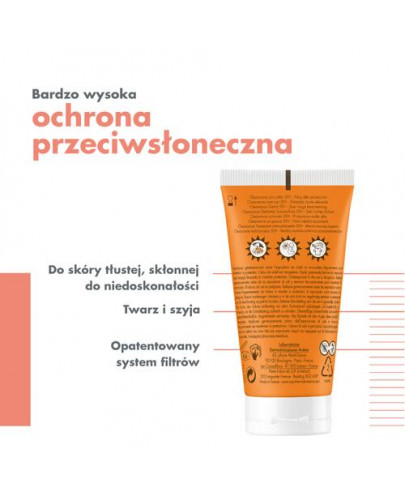 Avene Cleanance bardzo wysoka ochrona koloryzujący SPF 50+ 50 ml