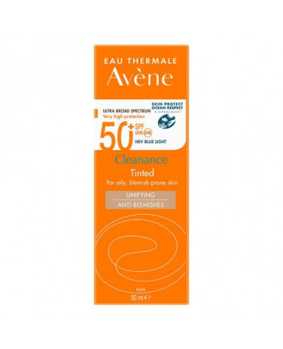 Avene Cleanance bardzo wysoka ochrona koloryzujący SPF 50+ 50 ml