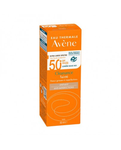 Avene Cleanance bardzo wysoka ochrona koloryzujący SPF 50+ 50 ml