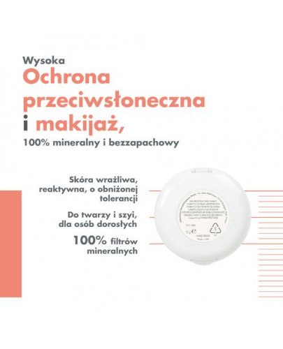 Avene wysoka ochrona przeciwsłoneczna podkład piaskowy SPF 50 Beige 10 g