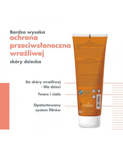 Avene bardzo wysoka ochrona przeciwsłoneczna mleczko dla dzieci SPF 50+ 250 ml