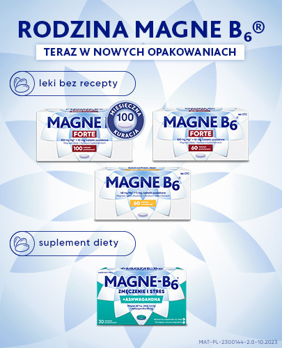 Magne B6 Forte + Witamina B6 na silne niedobory magnezu 3 x 100 tabletek [3-PAK]