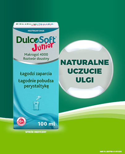 DulcoSoft Junior Makrogol 4000 na zaparcia 3 x 100 ml [3-PAK]