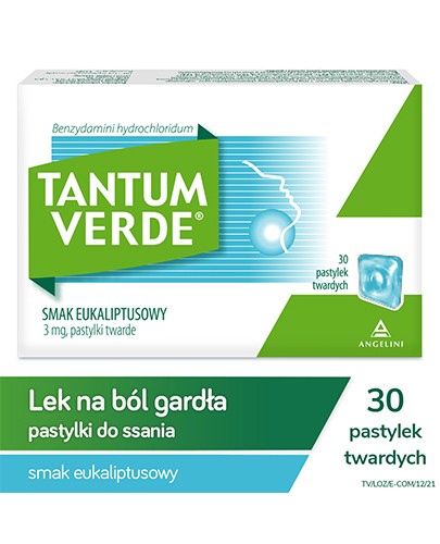 Tantum Verde 3 mg Smak Eukaliptusowy 30 sztuk