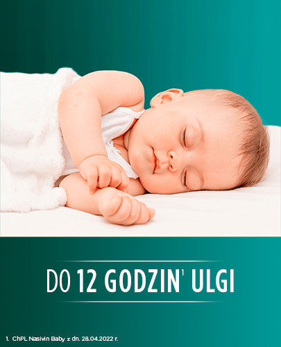 Nasivin BABY 0,1 mg/ml krople do nosa dla niemowląt od  3 miesiąca życia do 1 roku 5 ml